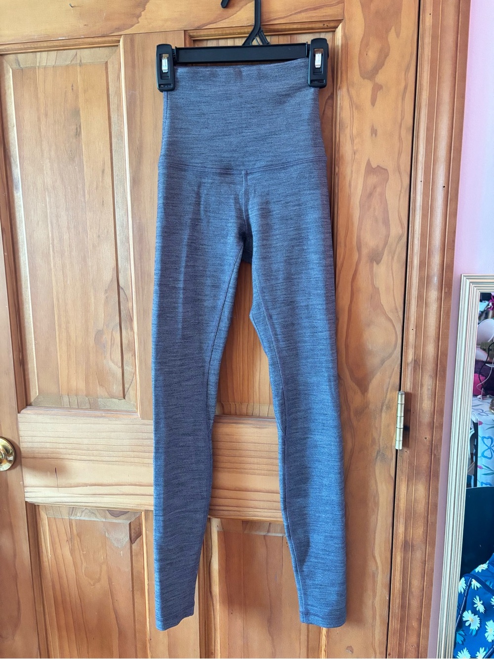 lululemon athletica high-waisted heathered gray align leggings